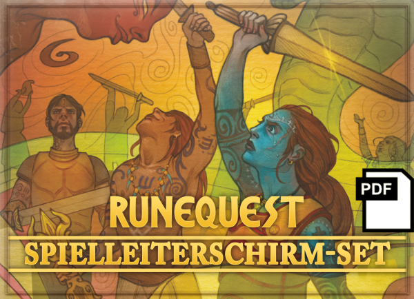 RuneQuest - Rollenspiel in Glorantha: Spielleiterschirm-Set-PDF