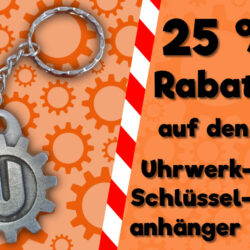 Uhrwerk-Logo Schlüsselanhänger – Bild 4