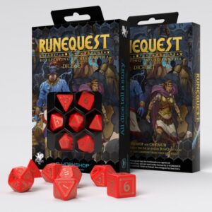 RuneQuest Red & gold Würfelset