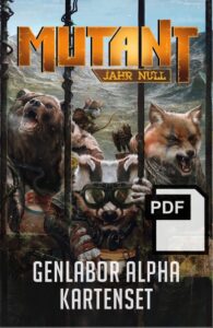 Mutant: Genlabor Alpha - Kartenset - PDF