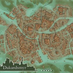 Dakardsmyr-Karten – A3-Poster – Bild 1