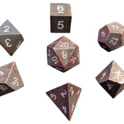 Metall-Würfelset Blood Splatter – Bild 2