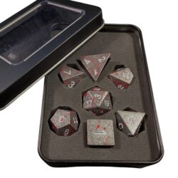 Metall-Würfelset Blood Splatter – Bild 1