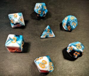 Würfelset Milkshake - Blau