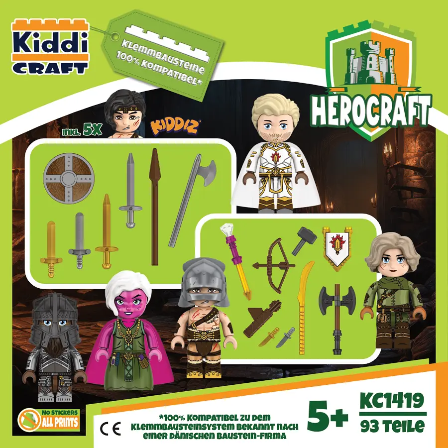 Herocraft - KIDDIZ Figuren-Pack: Dungeon Raider - Uhrwerk Verlag Online ...