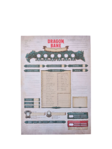 Dragonbane - Charakterbogenblock