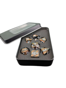 Metall-Würfelset Glimmer Honeycomb