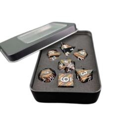 Metall-Würfelset Glimmer Honeycomb – Bild 1