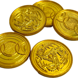 Midgard - Legenden von Damatu: Schicksalsmünzen (5er Set, gold) – Bild 2