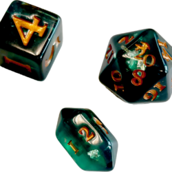 Midgard - Legenden von Damatu: Würfelset 1 (grün) standard – Bild 2