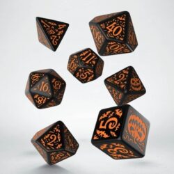 Halloween Pumpkin Black & Orange Dice Set – Bild 2